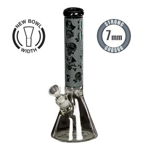 Bong Cristal Pirates Skulls Ed. Limitada 37 cm. Heavy 7 mm.