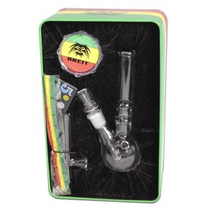 Bong Cristal Set Grinder & Limpiador de Pipa 18 cm. mod. 3