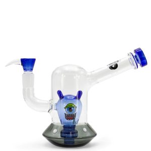 Bong Cristal Spaceship Alien Blue 18 cm.