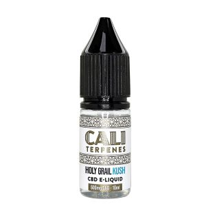 CBD E-Liquid Cali Terpenes Holy Grail Kush 600 mg. 10 ml.