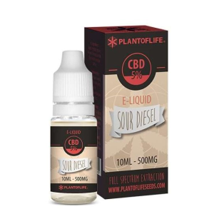 CBD E-Liquid Plant of Life Sour Diesel 5% 10 ml.