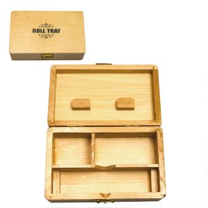 Caja Fumador Madera Roll Tray 15x10 cm.