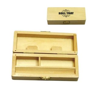 Caja Fumador Madera Roll Tray 15x6 cm.