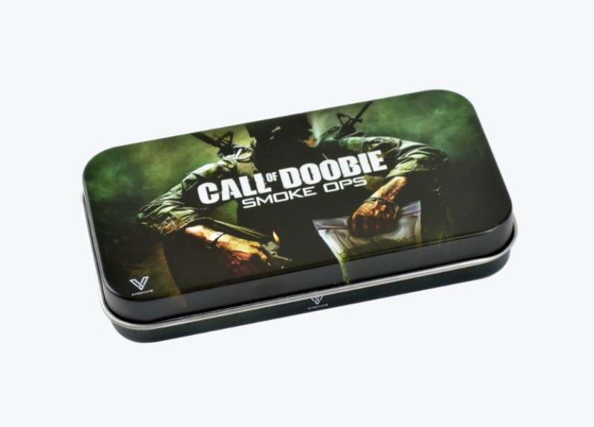 Caja Metal 12x6.5 cm. Call of Doobie