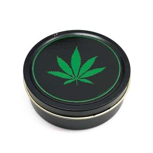 Caja Metal Redonda Decorada