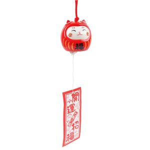 Campana Furin Cerámica Neko-Daruma
