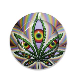 Cenicero Metal Basic Leaf Eyes 13.5 cm.