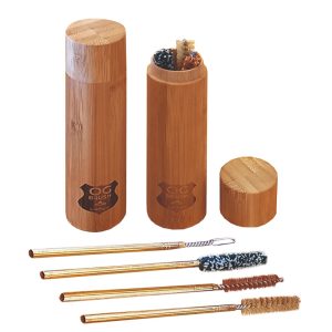 Cepillos Limpiadores Bongs Caja de Bamboo