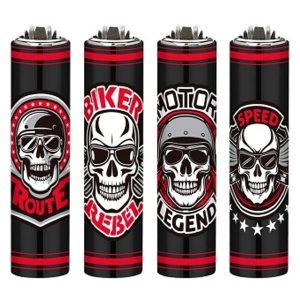 Clipper Funda Metal Micro Biker Skull 30 ud.