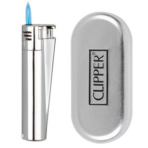 Clipper Metal Jet Flame Silver 1 ud.