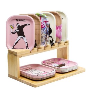 Expositor Bamboo Bandeja Metal 18x14 cm. mod. 2