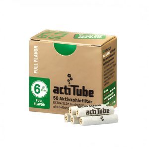 Filtros Acti Tube Extra Slim 6 mm. 50 ud.