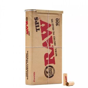 Filtros Raw Tips Prerolled Tin 18x6 mm. 100 ud.