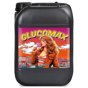 Bidón de 20 litros de Glucomax para cultivo de plantas Cannotecnia