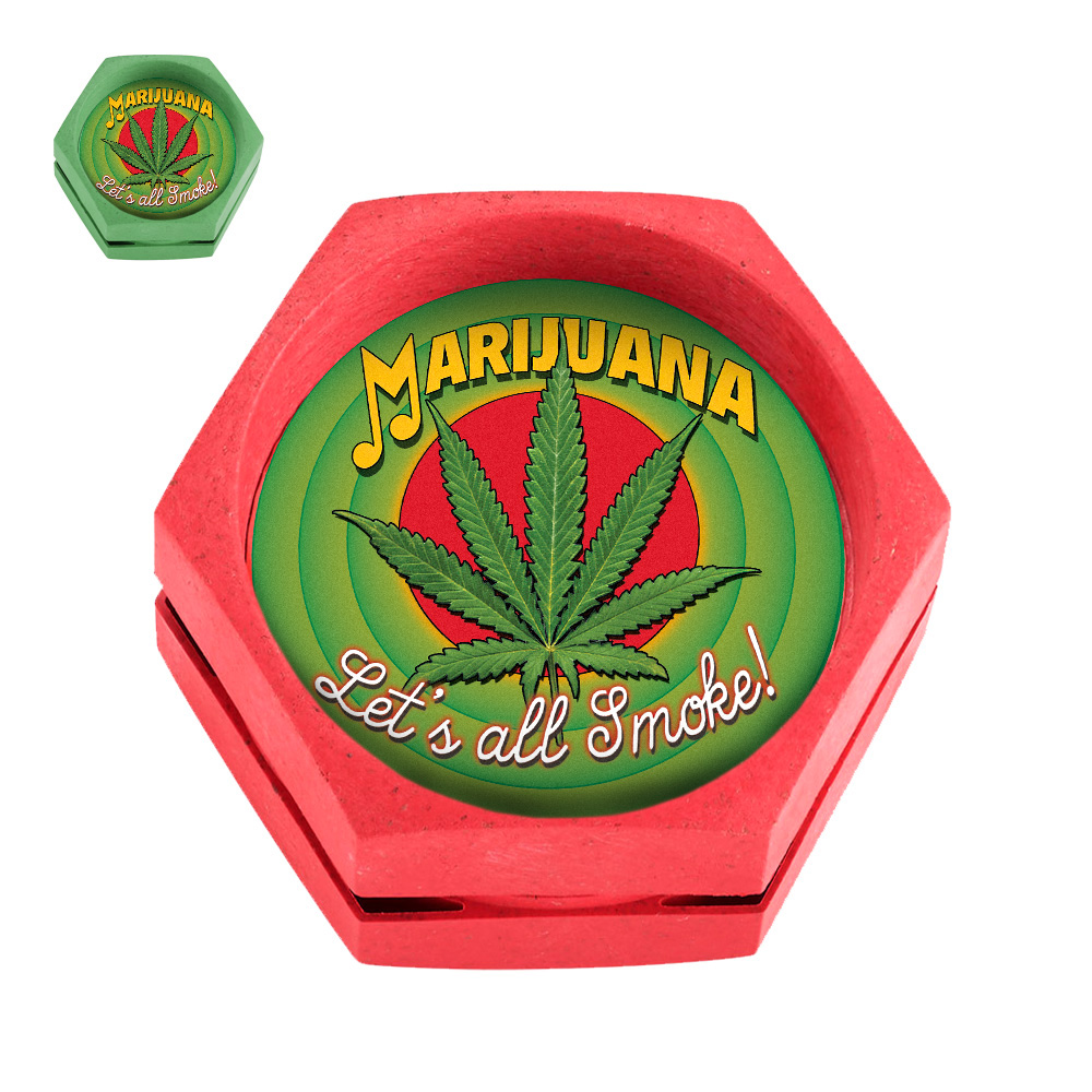 Grinder Hemp Biodegradable Marijuana Melodies 68 mm. Mix Color