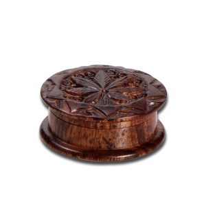 Grinder Madera Palosanto Leaf 35 mm.