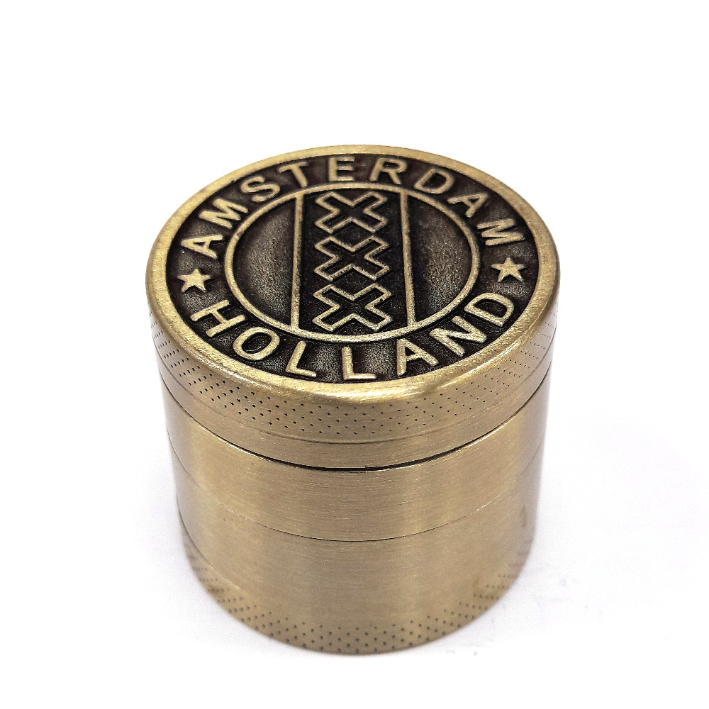 Grinder Polinizador Metal Amsterdam XXX Gold 40 mm.