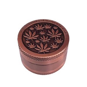 Grinder Polinizador Metal Bronze Leaves 40 mm.