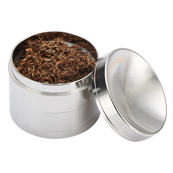 Grinder Polinizador Metal Curved Silver 50 mm.