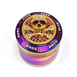 Grinder Polinizador Metal Diamonds Skull Rainbow 52 mm.