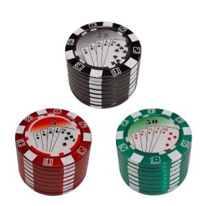 Grinder Polinizador Metal Ficha Casino 50 mm. Pack 3 ud.