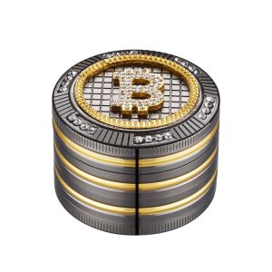 Grinder Polinizador Metal Gift Box Diamonds Bitcoin 50 mm.