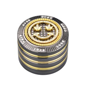 Grinder Polinizador Metal Gift Box Diamonds Leaf Face 50 mm.