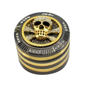 Grinder Polinizador Metal Gift Box Diamonds Skull 50 mm.