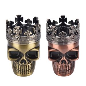 Grinder Polinizador Metal King Skull 45x45x75 mm. Pack 2 ud.