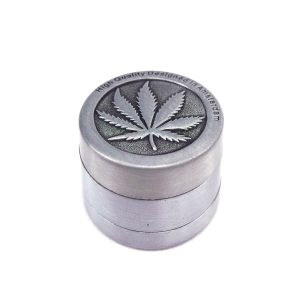 Grinder Polinizador Metal Leaf Silver 30 mm.
