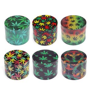 Grinder Polinizador Metal Peace Leaves 50 mm. Pack 6 ud.