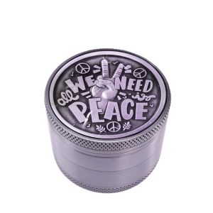 Grinder Polinizador Metal Peace Silver 50 mm 4 partes