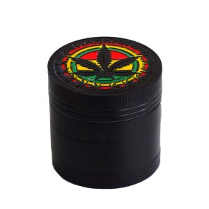Grinder Polinizador Metal Rasta Black 40 mm.