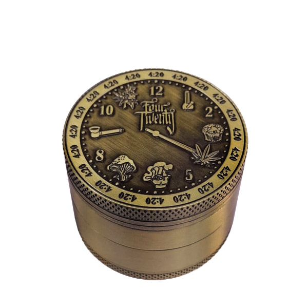 Grinder Polinizador Metal Reloj Gold 50 mm.