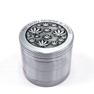 Grinder Polinizador Metal SIlver Leaves 40 mm.