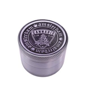 Grinder Polinizador Metal Shield Silver 50 mm 4 partes
