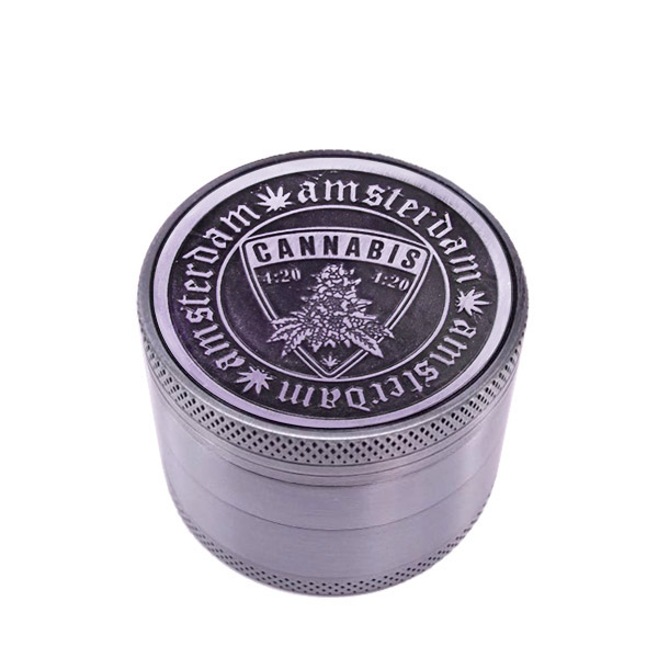 Grinder Polinizador Metal Shield Silver 50 mm 4 partes