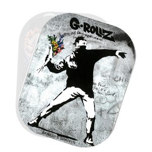 Iman Nevera Tapa para Bandeja Metal 18x14 cm. G-Rollz Banksy Flower Thrower