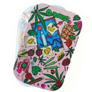 Iman Nevera Tapa para Bandeja Metal 27x18 cm. G-Rollz Smoking Roses