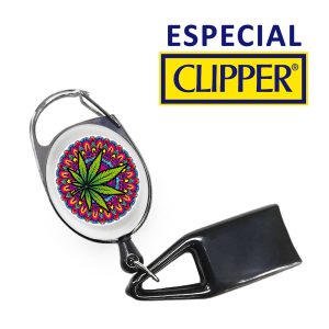 Llavero Portamechero Extensible Mandala Leaf