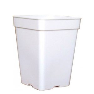 Maceta Cuadrada Blanca 20 x 20 x 27,5 cm. 7 lt.