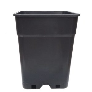 Maceta Cuadrada Negra Hercules 20x20x27.5 cm. 7 lt. - 30 ud.