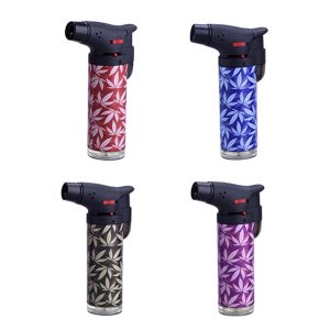 Mechero Jet Flame Leaves Pack 4 ud.
