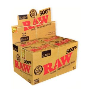 Papel Raw Classic 1.1/4 Block 500 - 20 librillos