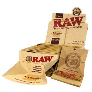 Papel Raw Classic King Size Slim Artesano & Tips 15 librillos