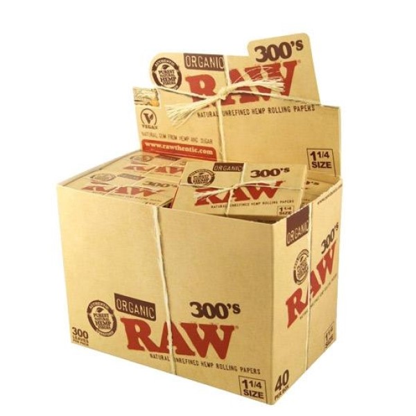 Papel Raw Organic 1.1/4 Block 300 - 40 librillos