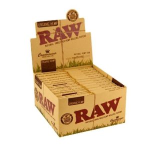 Papel Raw Organic 1.1/4 & Tips Connoisseur 24 Librillos