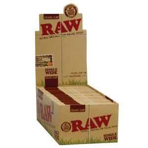 Papel Raw Organic Single Wide Doble 50 librillos