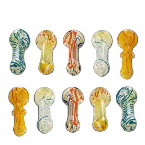 Pipa Cristal Mushroom 8 cm. 12 ud. Mix Color