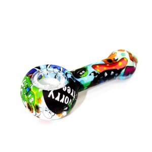 Pipa Silicona & Glass Bowl 11 cm. Mix Color